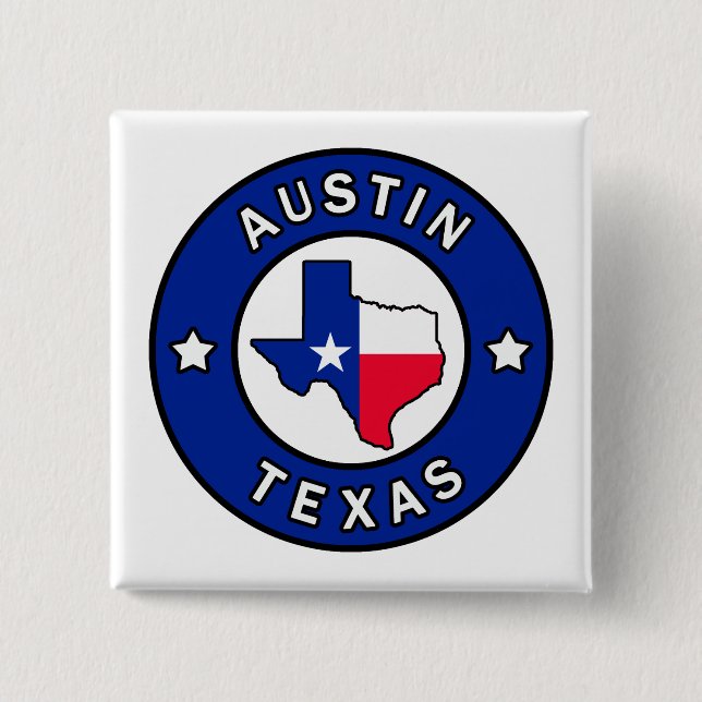 Austin Texas Button (Vorderseite)