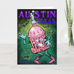 Austin Texas Card Karte