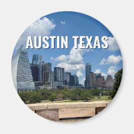 Austin Texas City Skyline Fotografie Magnet
