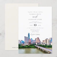 AUSTIN TEXAS City Skyline Wedding
