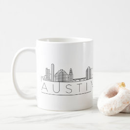 Austin, Texas| City Stylized Skyline Kaffeetasse