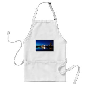 Austin Texas Downtown Night Skyline Ladybird Lake Schürze