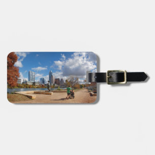 Austin Texas Downtown Skyline - Ladybird Lake Gepäckanhänger