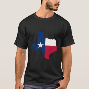 Austin Texas Flag Staat Texas Map Flag T-Shirt