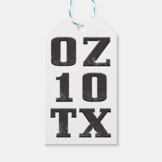 Austin, Texas Geschenkanhänger (Vorderseite)
