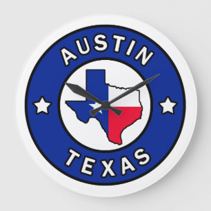 Austin Texas Große Wanduhr