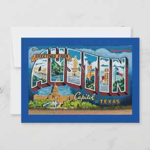 Austin, Texas Grüße Mitteilungskarte