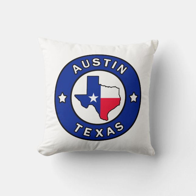 Austin Texas Kissen (Vorderseite)