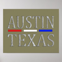Austin Texas - Kunstdruck