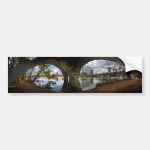 Austin Texas Ladybird Lake Trail Fußgängerbrücke Autoaufkleber