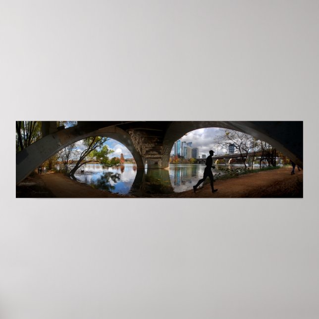 Austin Texas Ladybird Lake Trail Runner Poster (Vorne)