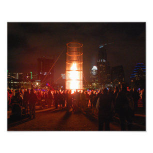 Austin Texas New Years Fire Fotodruck