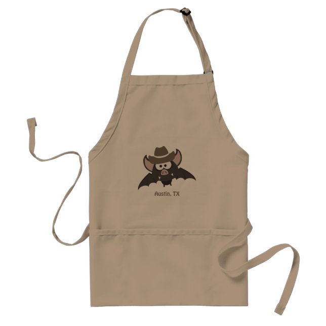 Austin Texas Niedlich Cartoon Cowboy Bat Schürze (Vorne)