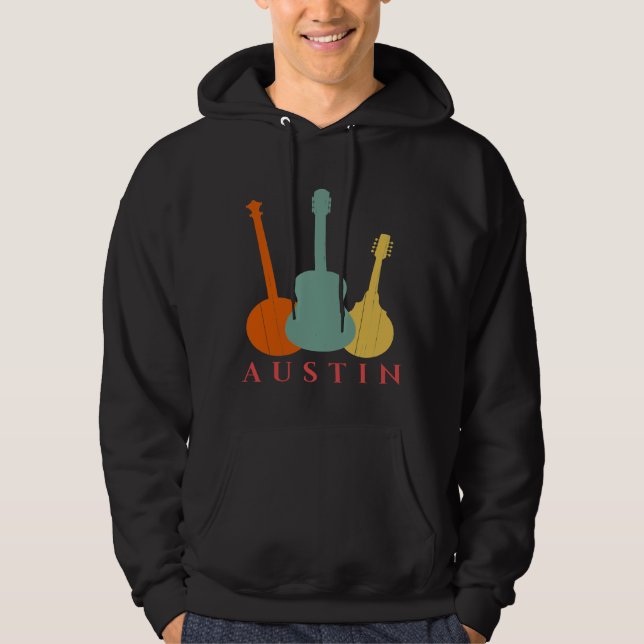Austin Texas Not Music Hoodie (Vorderseite)