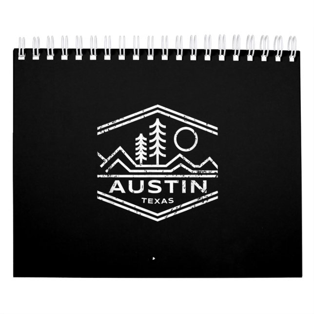 Austin Texas Ohrs Austin TX Outdoors Hiking Kalender (Titelbild)