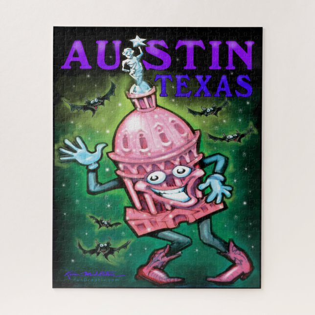 Austin Texas Poster Puzzle (Vertikal)
