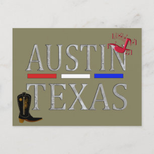 Austin Texas - Postkarte