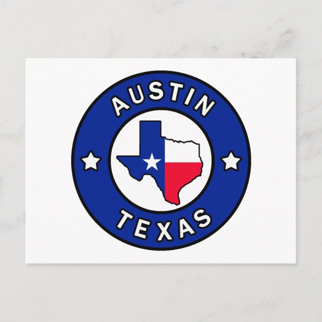 Austin Texas Postkarte (Vorderseite)