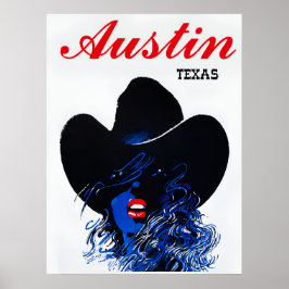 Austin, Texas Reiseplakat Poster