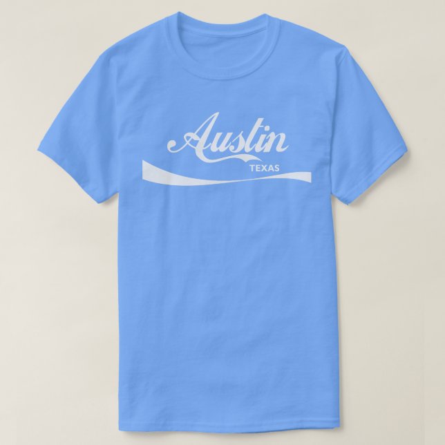 Austin Texas Retro Typografie Design T-Shirt (Design vorne)