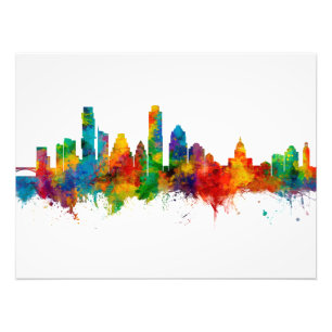 Austin Texas Skyline Fotodruck