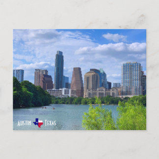Austin Texas Skyline Postkarte