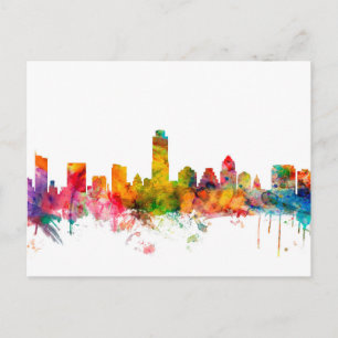 Austin Texas Skyline Postkarte