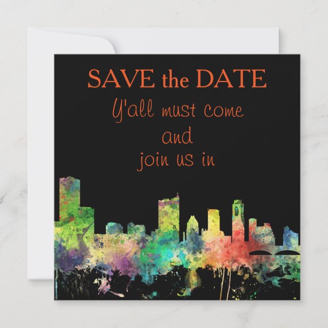 AUSTIN TEXAS SKYLINE SP - SAVE THE DATE (Vorderseite)