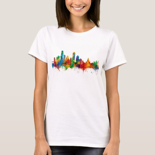 Austin Texas Skyline T-Shirt (Vorderseite)