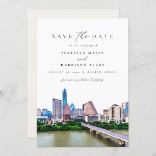 AUSTIN TEXAS Skyline Wedding Save the Date