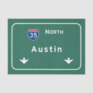 Austin Texas tx Autobahn-Autobahn-Straße: Seidenpapier
