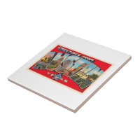 Austin Texas TX Vintager Großbuchstaben Postkarte