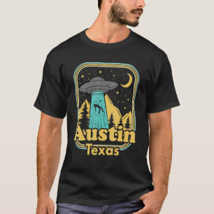 Austin Texas Ufo Alien 80er Retro Staatsstolz T-Shirt