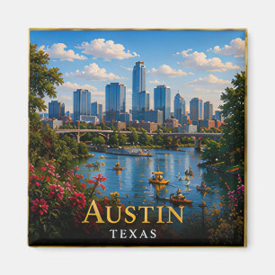 Austin Texas USA Live Music Hill Country Reisen 🎸 Magnet