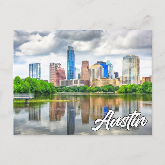 Austin, Texas, USA Postkarte (Vorderseite)