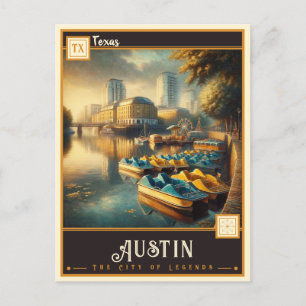 Austin, Texas Vintage Postkarte
