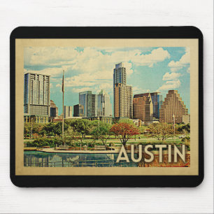 Austin Texas Vintage Reise Mousepad