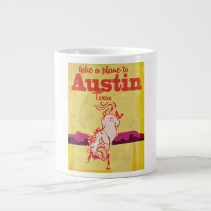 Austin Texas Vintage Reiseposter Jumbo-Tasse