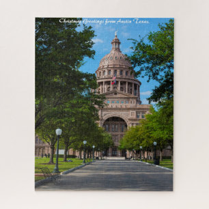 Austin Texas. Weihnachtsgrüße Puzzle