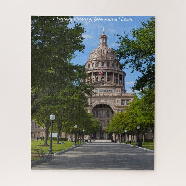 Austin Texas. Weihnachtsgrüße Puzzle (Vertikal)