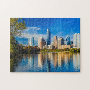 Austin Texas Weird City Limits von Austin Skyline  Puzzle