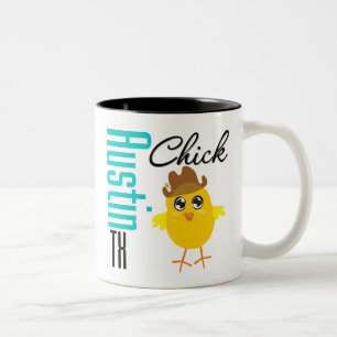 Austin TX Chick-2 Zweifarbige Tasse