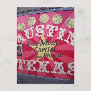 Austin, TX Postkarte