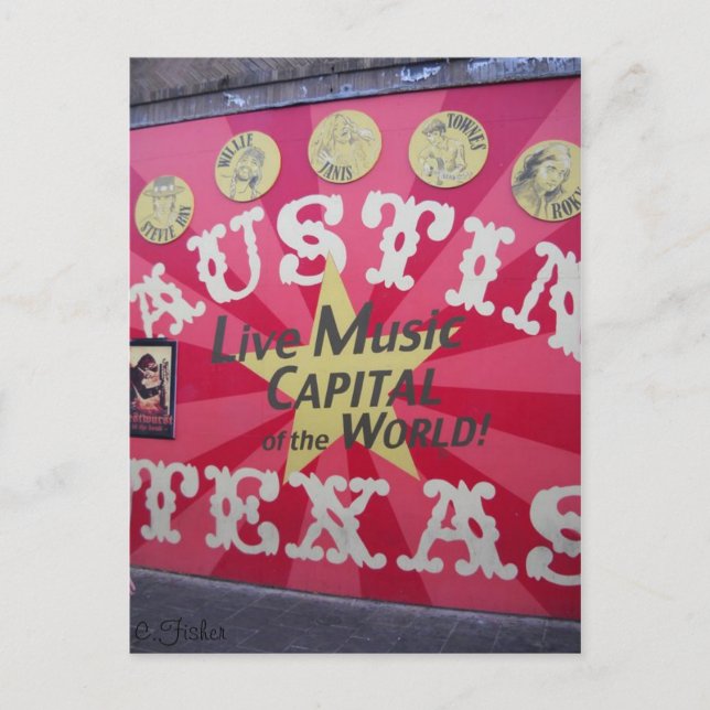 Austin, TX Postkarte (Vorderseite)