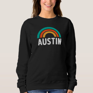 AUSTIN TX With Rainbow 9 Sweatshirt