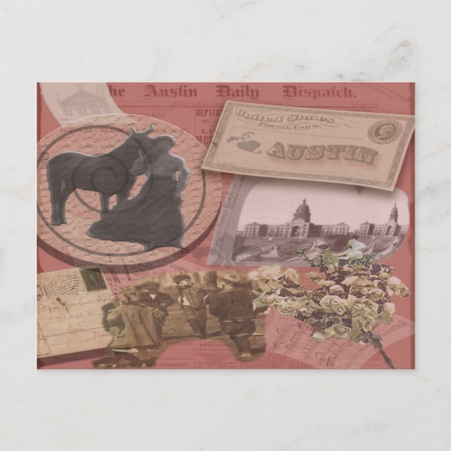 Austin Vintage Postkarten (Vorderseite)