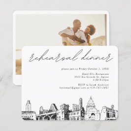Austin Wedding Probe Einladungskarte