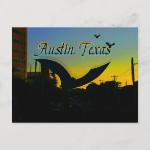 Austin's Bat-Skulptur-Postkarte Postkarte