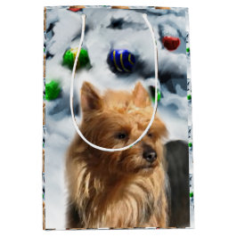 Australaian Terrier Weihnachten Mittlere Geschenktüte
