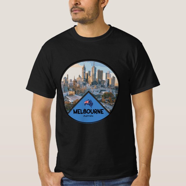 Australandschaft Melbourne T-Shirt (Vorderseite)